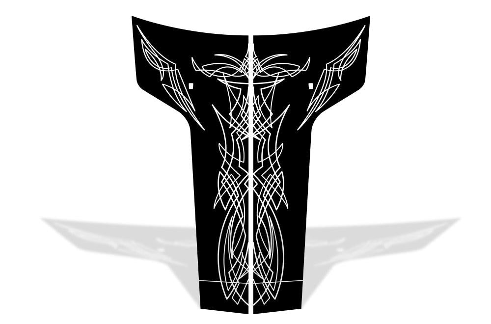 Dodge Challenger Hood Pinstripes (2008-2017) - RacerX Customs