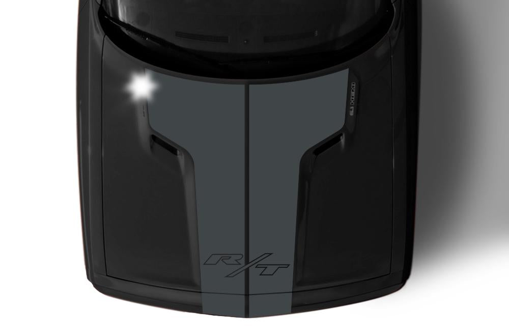 Dodge Challenger Vinyl Hood Stripes (2008-2017) RT Stripes - RacerX Customs