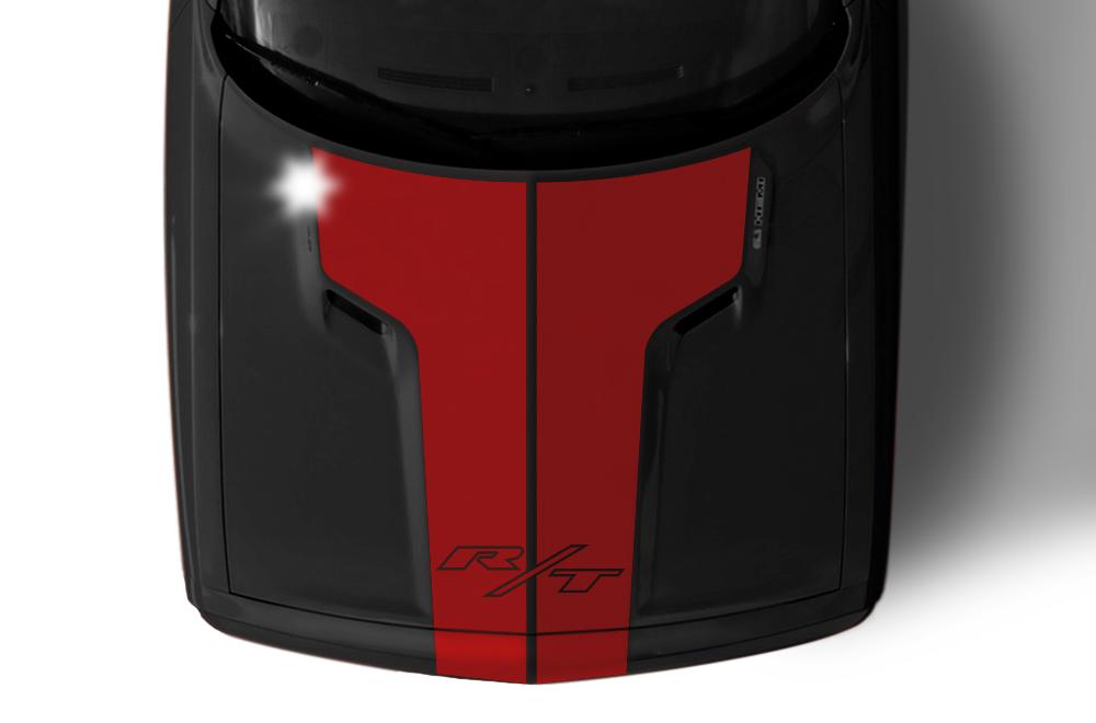 Dodge Challenger Vinyl Hood Stripes (2008-2017) RT Stripes - RacerX Customs