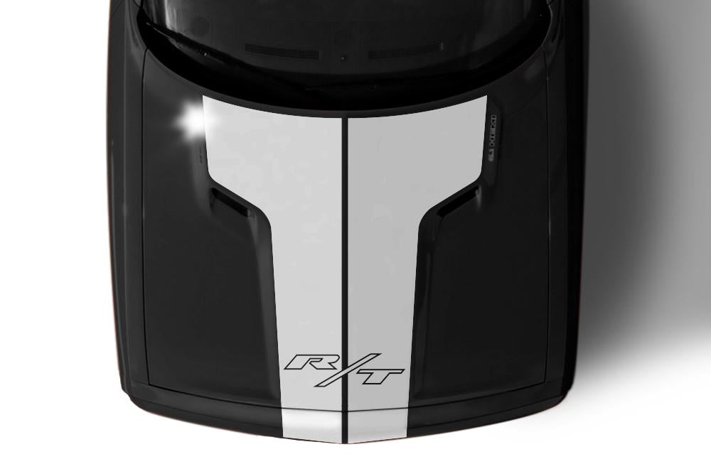 Dodge Challenger Vinyl Hood Stripes (2008-2017) RT Stripes - RacerX Customs