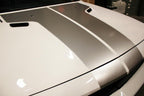Dodge Challenger Vinyl Hood Stripes (2008-2017) Rally Stripes - Silver