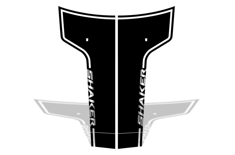 Dodge Challenger Vinyl Hood Stripes (2008-2017) Shaker - RacerX Customs