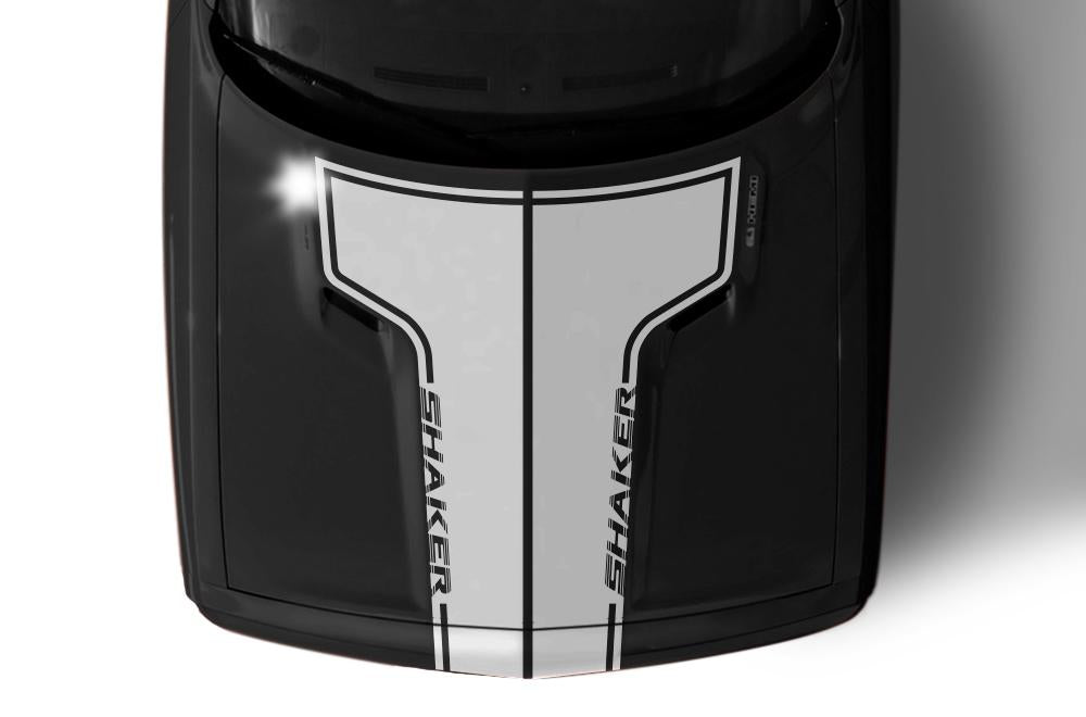 Dodge Challenger Vinyl Hood Stripes (2008-2017) Shaker - RacerX Customs