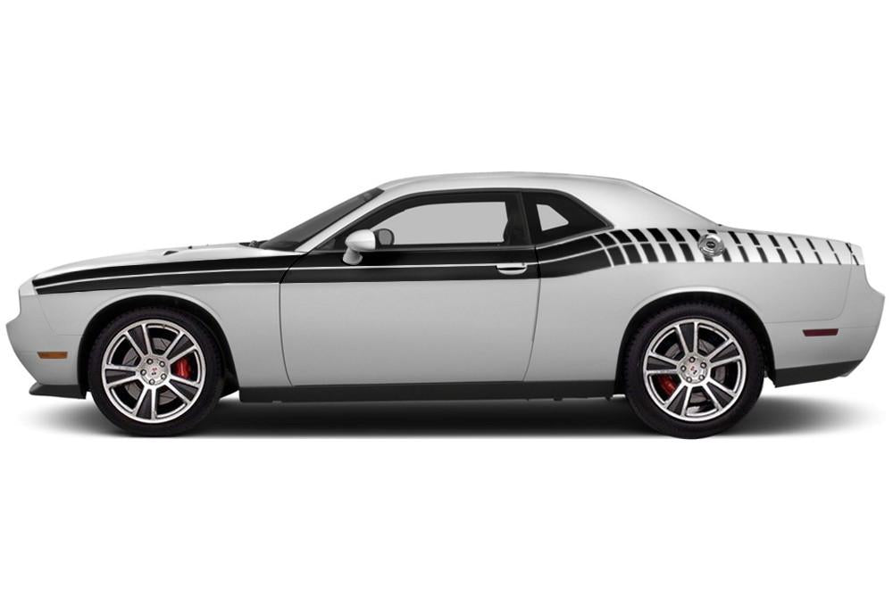 Dodge Challenger Vinyl Stripes Kit (2008-2017) Double Strobe - RacerX Customs