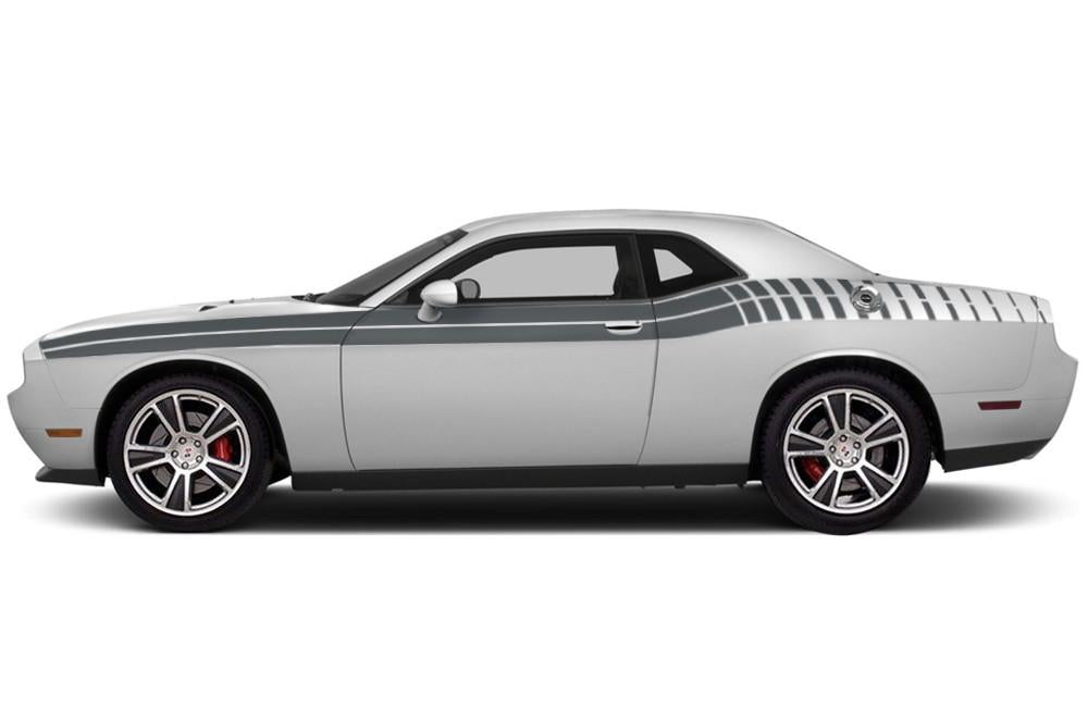 Dodge Challenger Vinyl Stripes Kit (2008-2017) Double Strobe - RacerX Customs