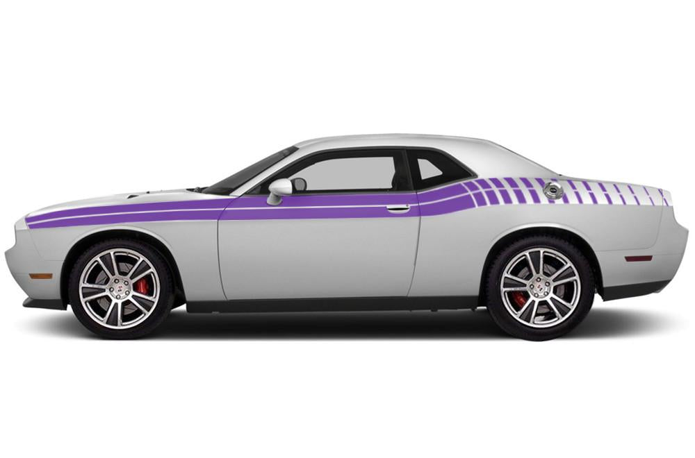 Dodge Challenger Vinyl Stripes Kit (2008-2017) Double Strobe - RacerX Customs