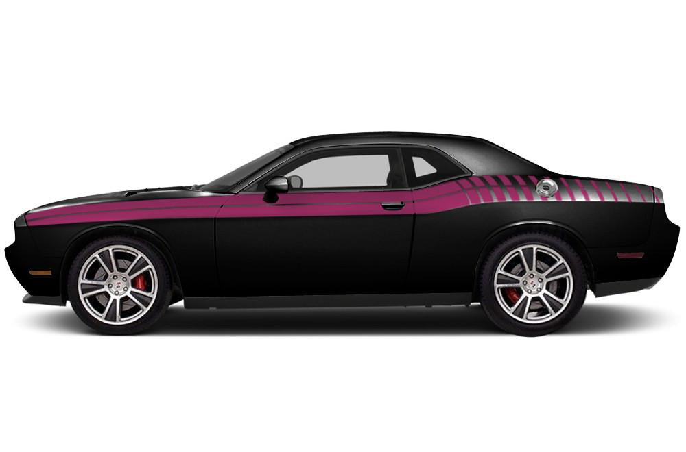 Dodge Challenger Vinyl Stripes Kit (2008-2017) Double Strobe - RacerX Customs