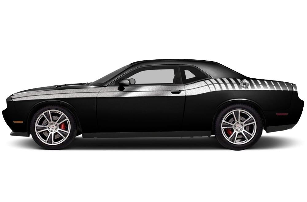 Dodge Challenger Vinyl Stripes Kit (2008-2017) Double Strobe - RacerX Customs