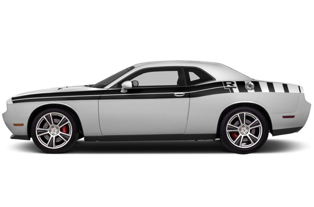 Dodge Challenger RT Vinyl Stripes Kit (2008-2017) RT Strobe - RacerX Customs