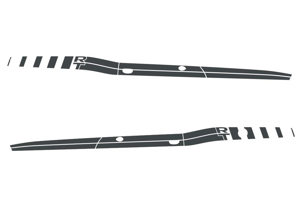Dodge Challenger RT Vinyl Stripes Kit (2008-2017) RT Strobe - RacerX Customs