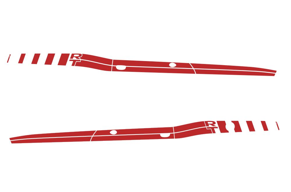 Dodge Challenger RT Vinyl Stripes Kit (2008-2017) RT Strobe - RacerX Customs