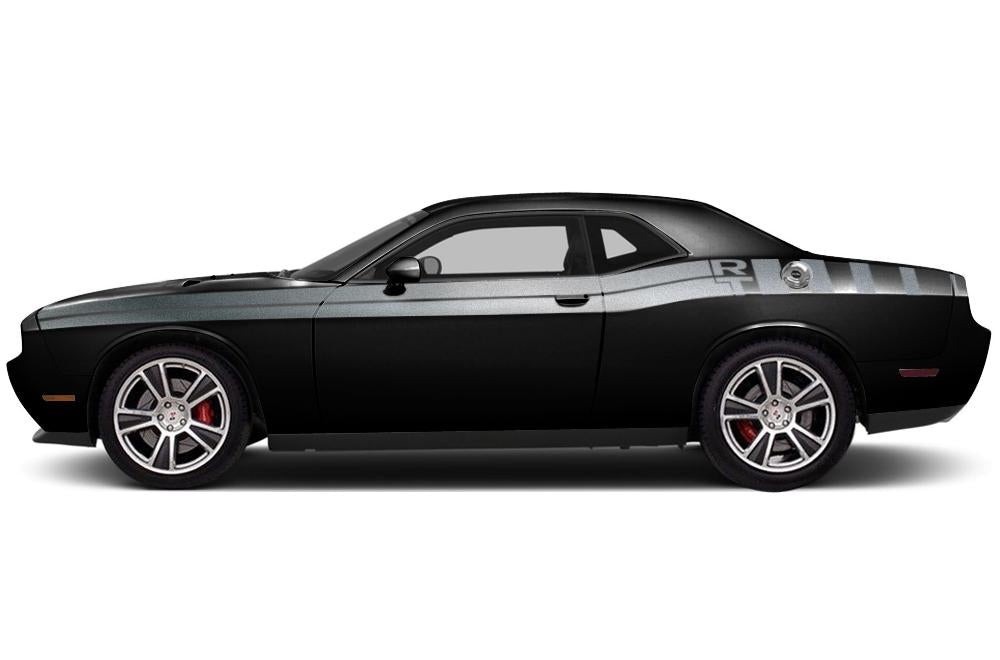 Dodge Challenger RT Vinyl Stripes Kit (2008-2017) RT Strobe - RacerX Customs