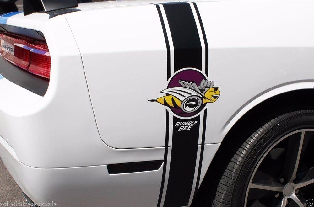 Dodge Challenger Vinyl Stripes Kit (2015-2017) Rumble Bee Stripe - RacerX Customs