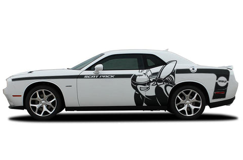 Dodge Challenger Scat Pack Side Graphics – RacerX Customs