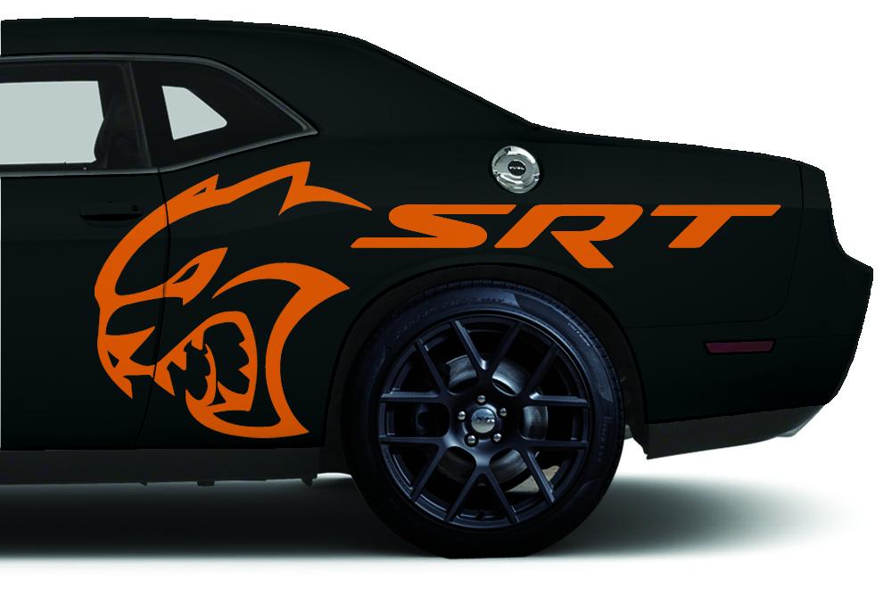 Dodge Challenger Vinyl Wrap Kit (2015-2017) SRT Hellcat - RacerX Customs