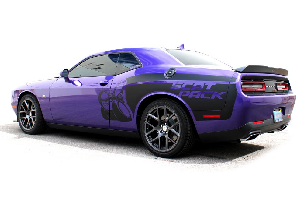 Dodge Challenger Vinyl Wrap Kit (2015-2017) Scat Pack - RacerX Customs