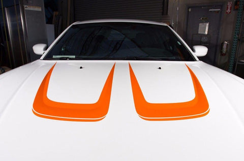 Dodge Charger Vinyl Stripes Kit (2011-2014) Hood Stripes - RacerX Customs