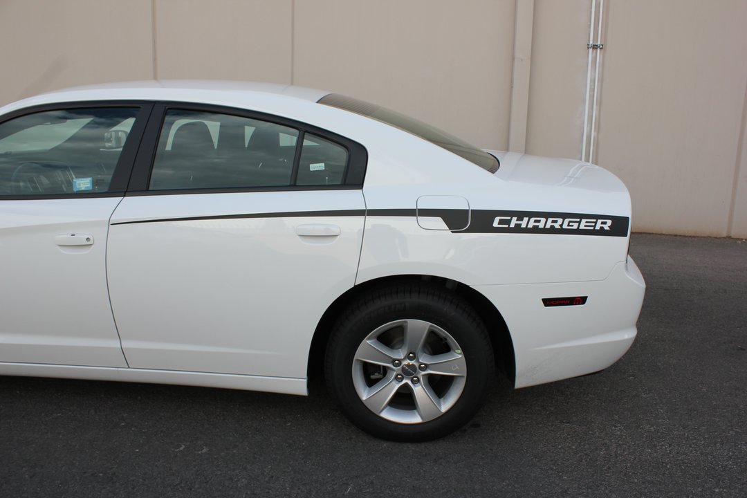 Dodge Charger Vinyl Stripes Kit (2011-2014) Rear Charger Stripes - RacerX Customs
