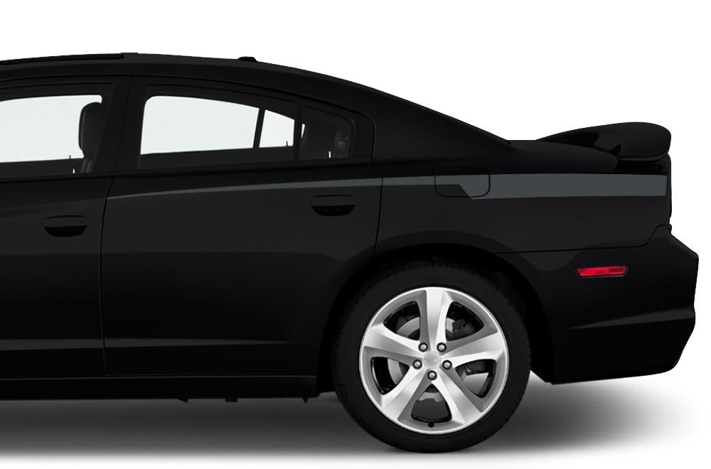 Dodge Charger Vinyl Stripes Kit (2011-2014) Rear Racing Stripes - RacerX Customs