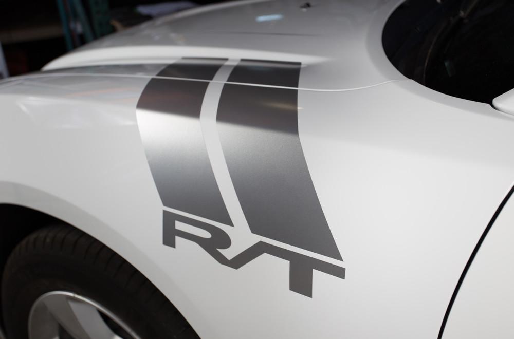 Dodge Charger RT Vinyl Stripes Kit (2011-2014) Hash Stripes - RacerX Customs
