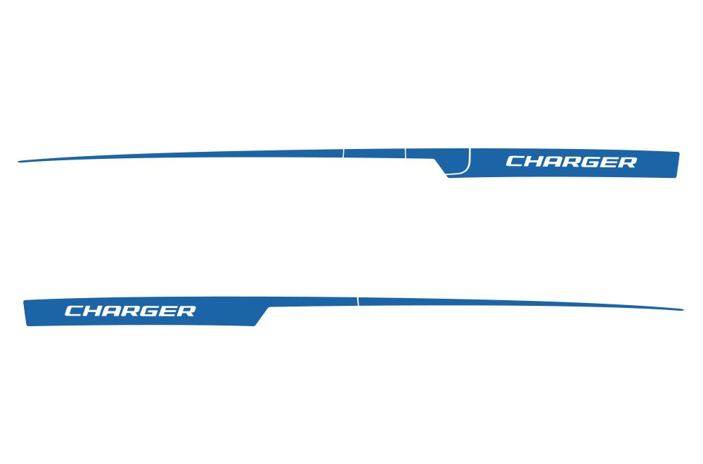 Dodge Charger Vinyl Stripes Kit (2011-2014) Rear Charger Stripes - RacerX Customs