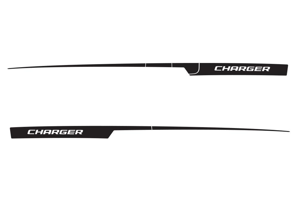 Dodge Charger Vinyl Stripes Kit (2011-2014) Rear Charger Stripes - RacerX Customs