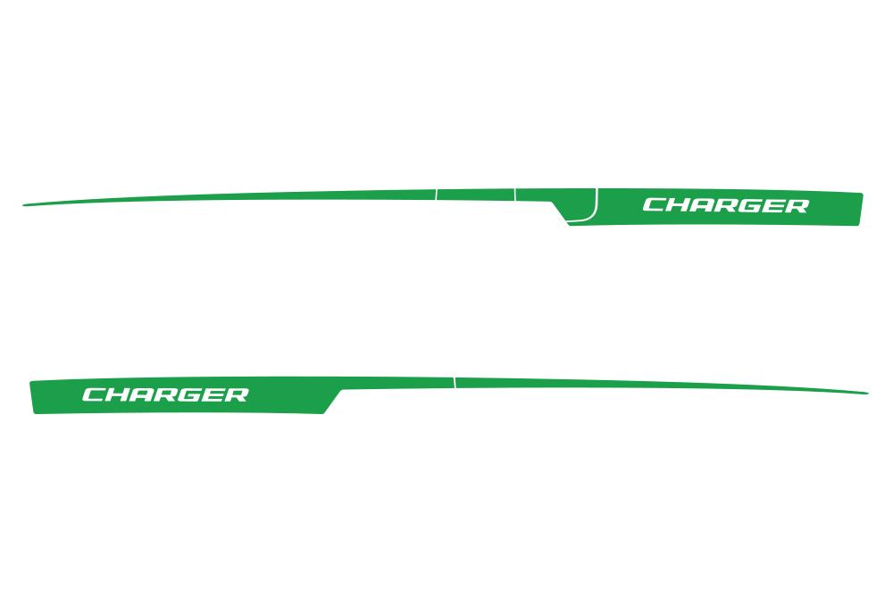Dodge Charger Vinyl Stripes Kit (2011-2014) Rear Charger Stripes - RacerX Customs