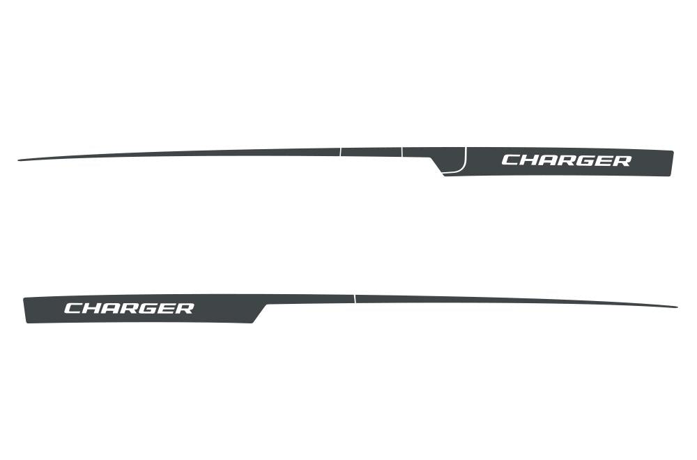 Dodge Charger Vinyl Stripes Kit (2011-2014) Rear Charger Stripes - RacerX Customs