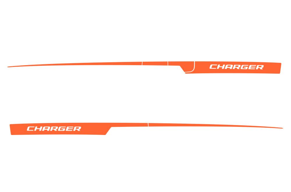Dodge Charger Vinyl Stripes Kit (2011-2014) Rear Charger Stripes - RacerX Customs