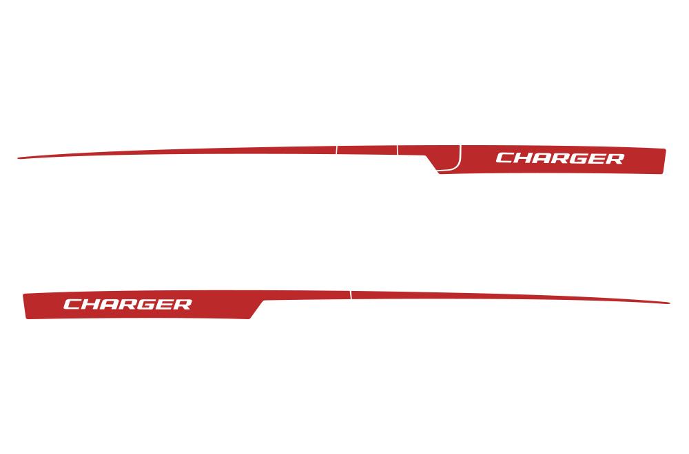 Dodge Charger Vinyl Stripes Kit (2011-2014) Rear Charger Stripes - RacerX Customs