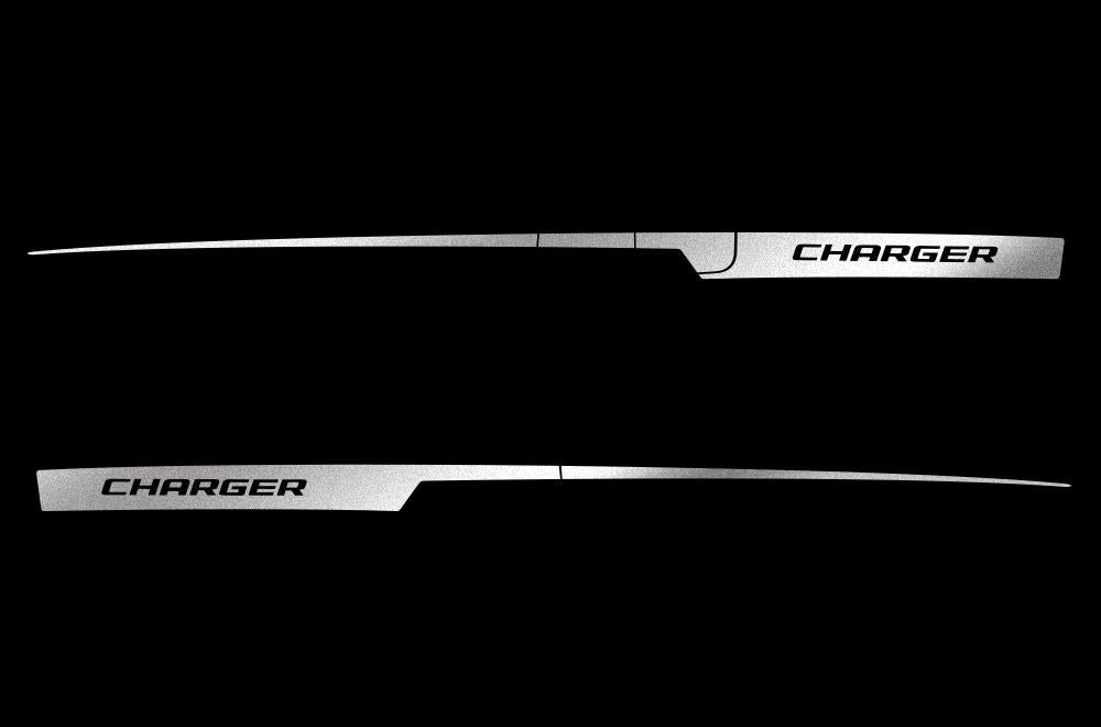 Dodge Charger Vinyl Stripes Kit (2011-2014) Rear Charger Stripes - RacerX Customs