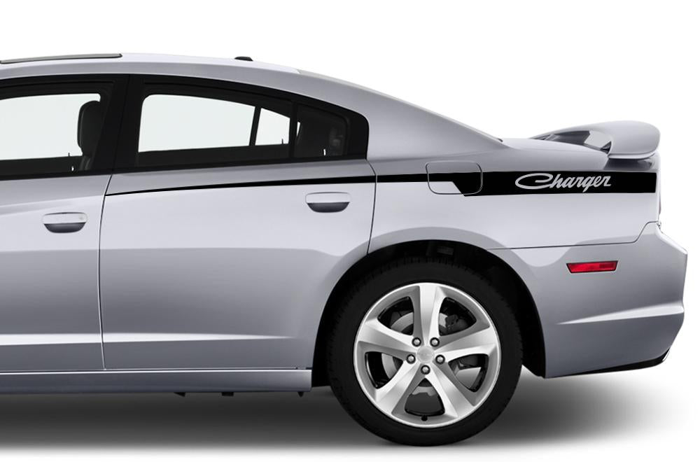 Dodge Charger Vinyl Stripes Kit (2011-2014) Old-School Stripes - RacerX Customs