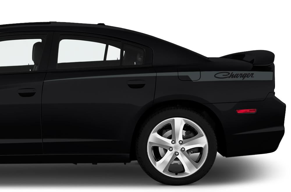 Dodge Charger Vinyl Stripes Kit (2011-2014) Old-School Stripes - RacerX Customs