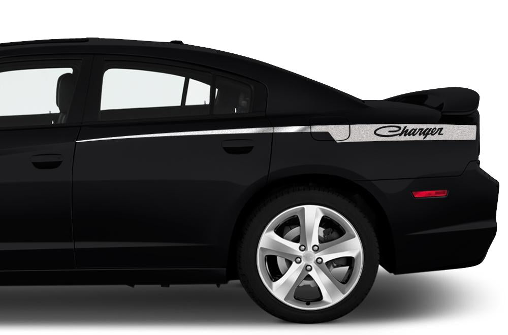 Dodge Charger Vinyl Stripes Kit (2011-2014) Old-School Stripes - RacerX Customs