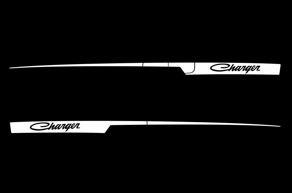 Dodge Charger Vinyl Stripes Kit (2011-2014) Old-School Stripes - RacerX Customs