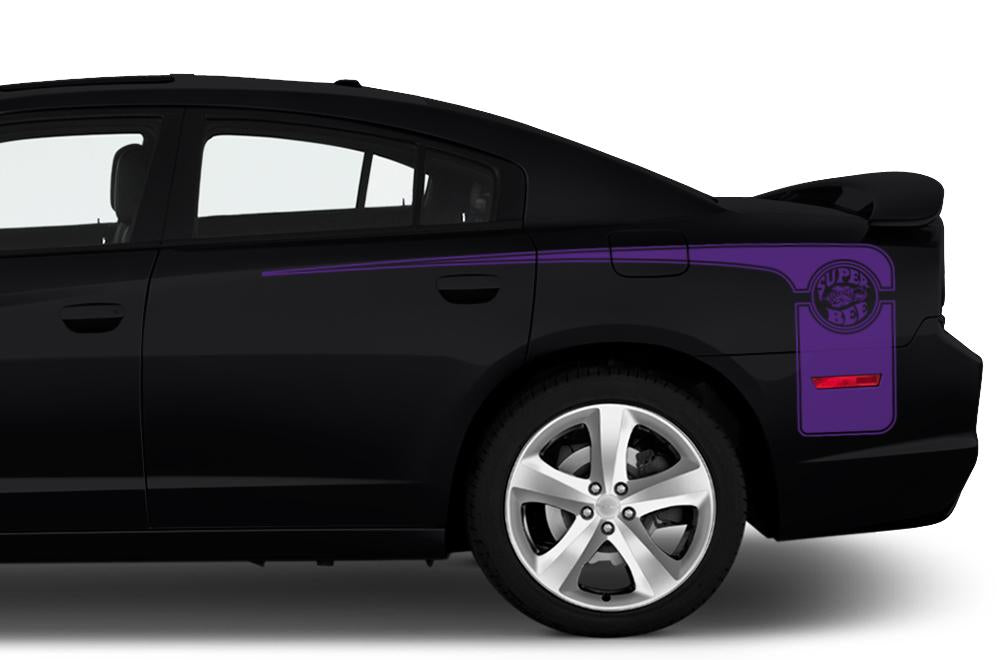 Dodge Charger Vinyl Stripes Kit (2011-2014) Super-Bee Stripes - RacerX Customs