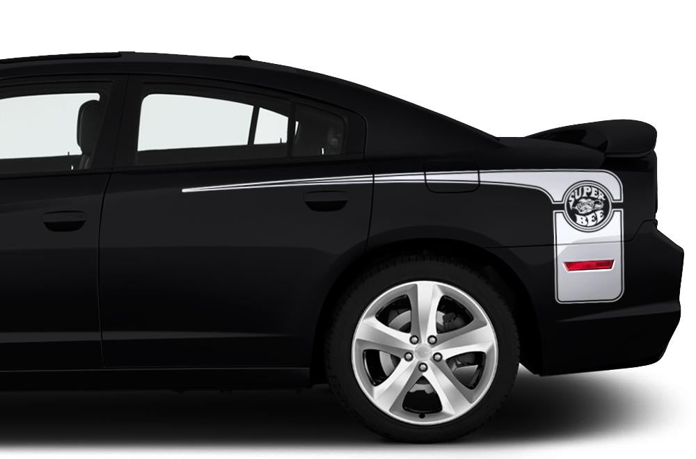 Dodge Charger Vinyl Stripes Kit (2011-2014) Super-Bee Stripes - RacerX Customs