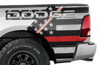 Dodge Ram Quarter Panel Graphics-Wrap Kit - Vinyl (2009-2018) THIN RED LINE - RacerX Customs