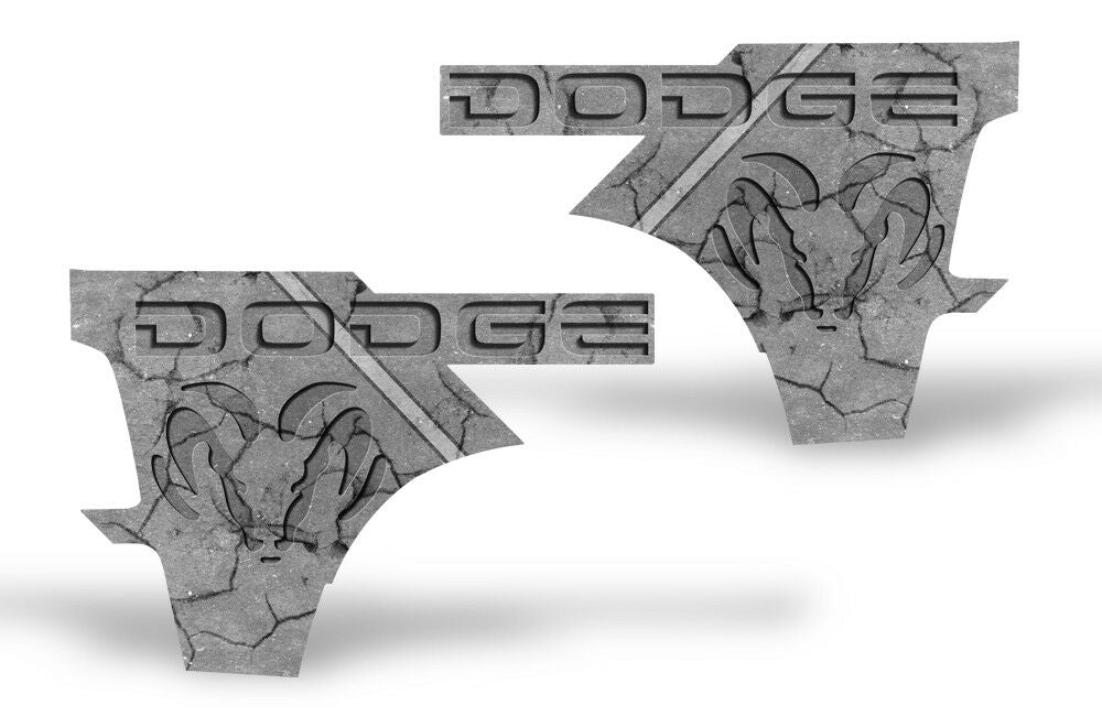 Dodge Ram Quarter Panel Graphics-Wrap Kit - Vinyl (2009-2018) STONE RAM - RacerX Customs