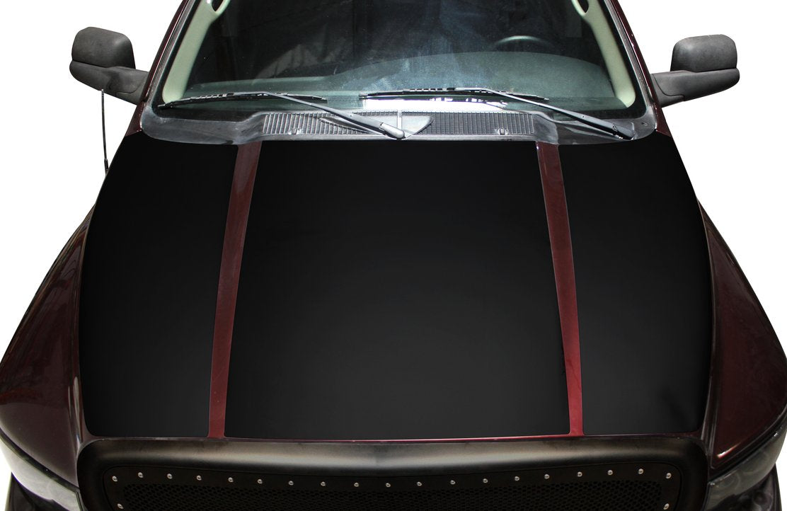 Dodge Ram Vinyl Hood Wrap Kit (2002-2008) Blackout - RacerX Customs
