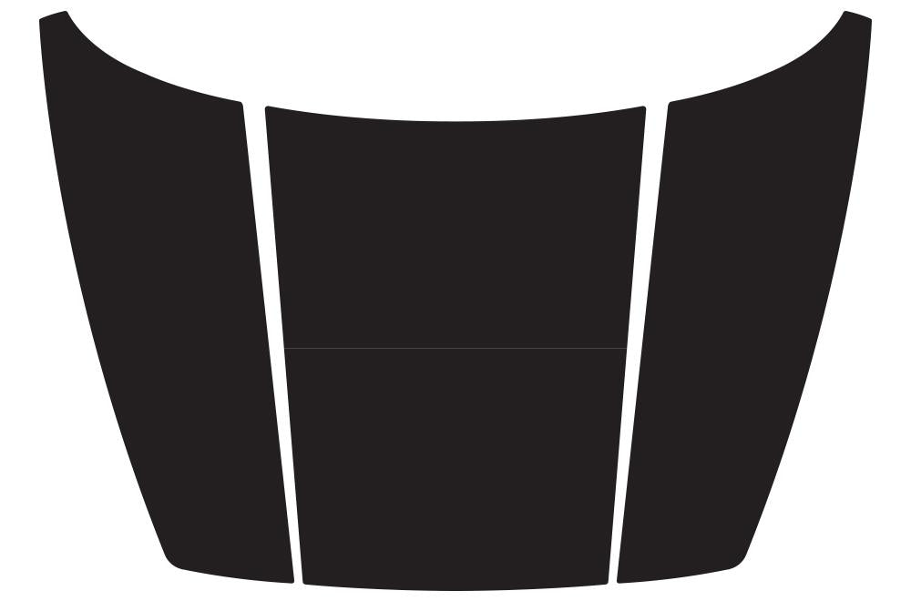 Dodge Ram Vinyl Hood Wrap Kit (2002-2008) Blackout - RacerX Customs