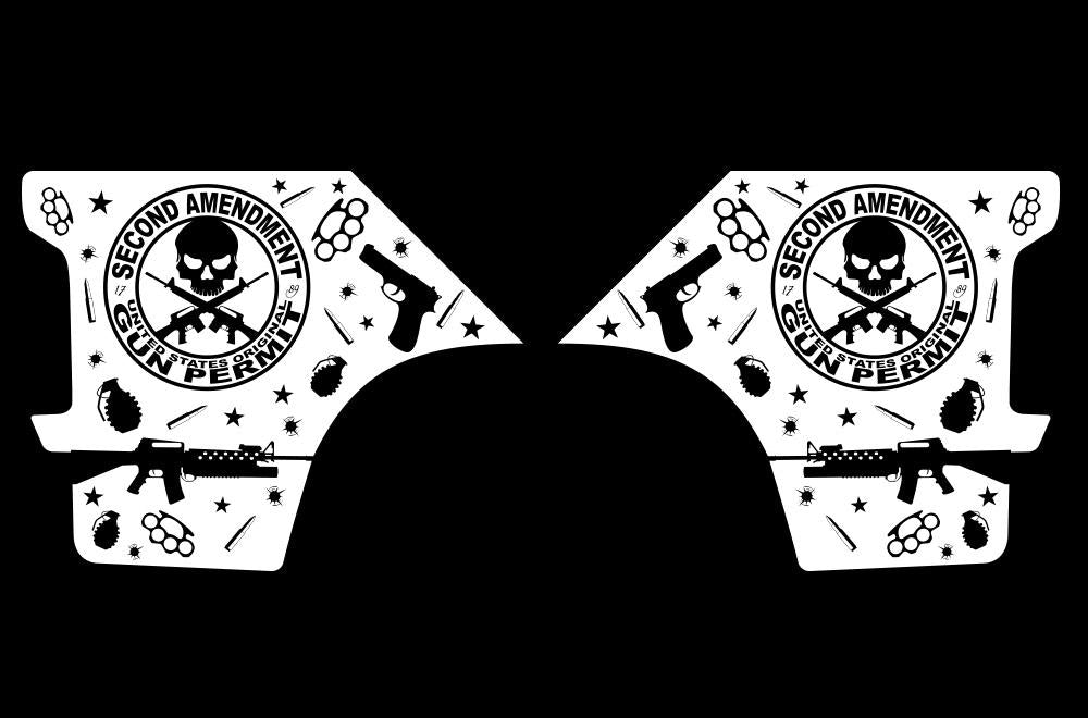 Dodge Ram Quarter-Panel Vinyl Wrap (2002-2008) 2nd Amendment - RacerX Customs