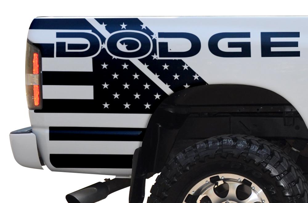Dodge Ram Quarter-Panel Vinyl Wrap (2002-2008) DODGE-USA - RacerX Customs