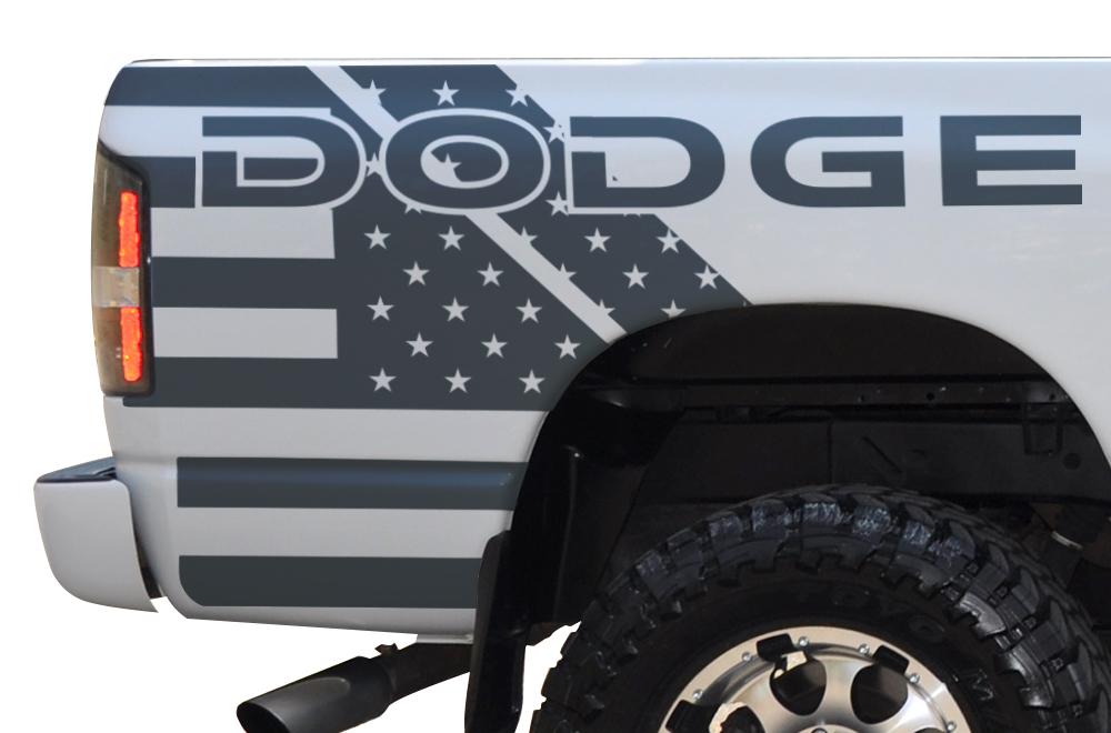 Dodge Ram Quarter-Panel Vinyl Wrap (2002-2008) DODGE-USA - RacerX Customs