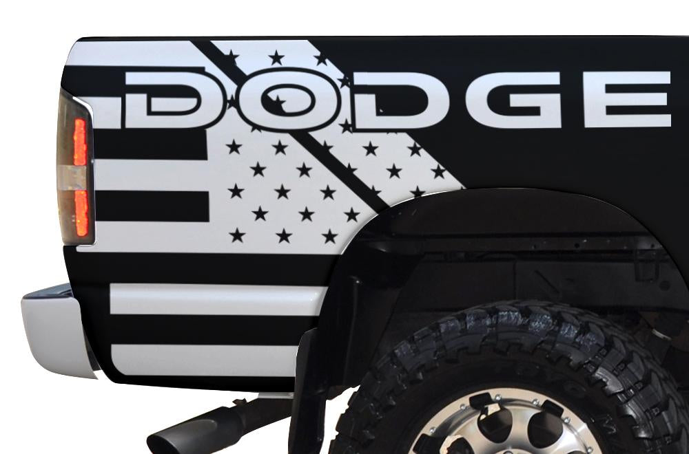 Dodge Ram Quarter-Panel Vinyl Wrap (2002-2008) DODGE-USA - RacerX Customs