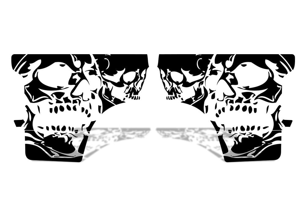 Dodge Ram Quarter-Panel Vinyl Wrap (2002-2008) Double Skull - RacerX Customs