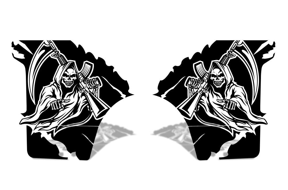 Dodge Ram Quarter-Panel Vinyl Wrap (2002-2008) Grim Reaper - RacerX Customs