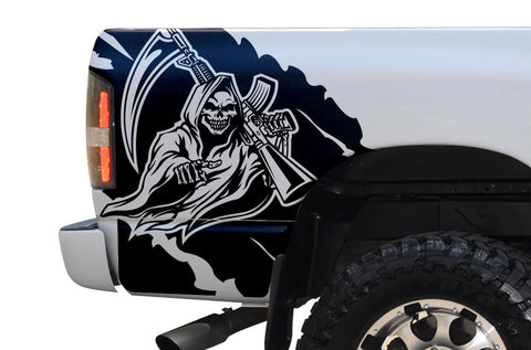 Dodge Ram Quarter-Panel Vinyl Wrap (2002-2008) Grim Reaper - RacerX Customs