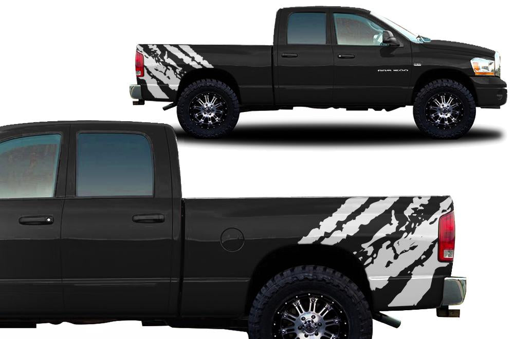 Dodge Ram Quarter-Panel Vinyl Wrap (2002-2008) Ripped - RacerX Customs