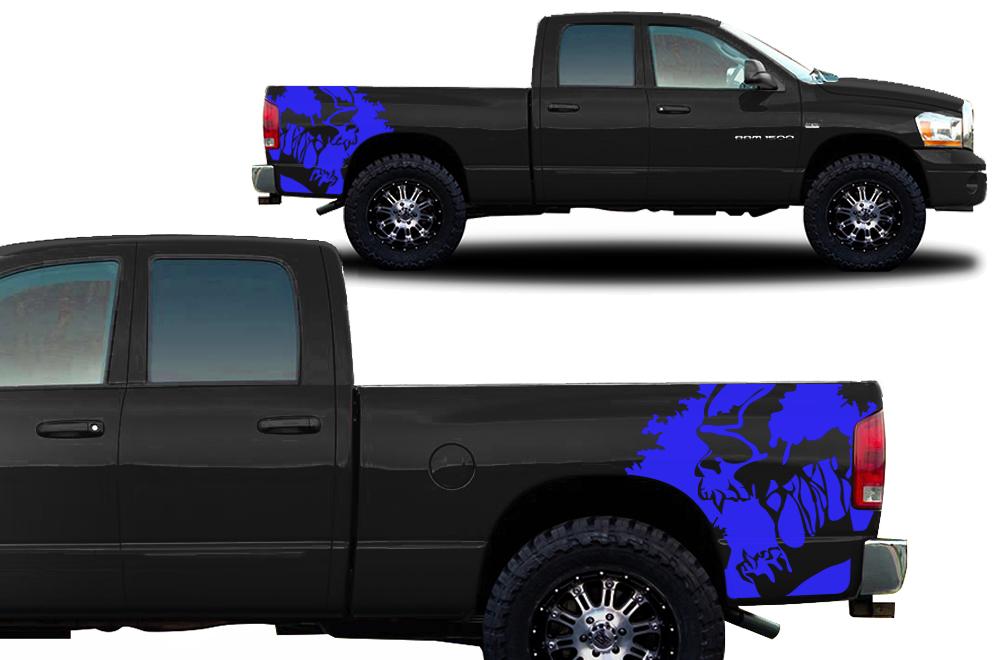 Dodge Ram Quarter-Panel Vinyl Wrap (2002-2008) Scream - RacerX Customs